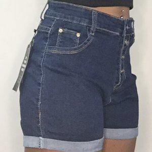 High Waist Jean Shorts